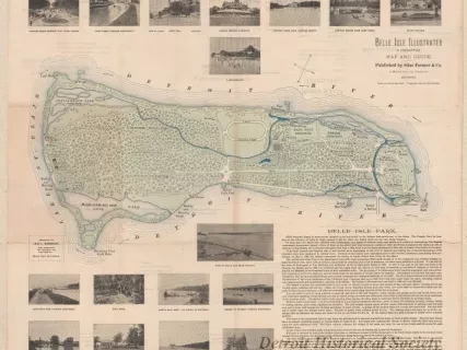 Map - Belle Isle Illustrated - 
A Descriptive Map and Guide