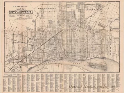 Map - R. L. Polk & Co.'s Map of the City of Detroit, Michigan