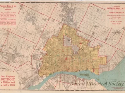 Map - Topping-Sanders Company
[Map of Detroit and Eastern Wayne County]