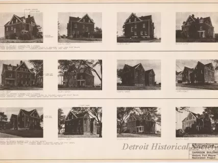 Blueprint - Garrison Buildings [Nos. 102, 103, 104],
Historic Fort Wayne Restoration Project