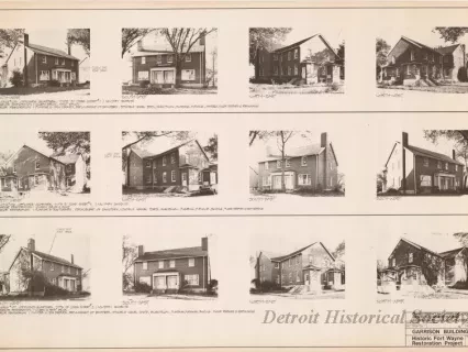 Blueprint - Garrison Buildings [Nos. 105, 106, 107],
Historic Fort Wayne Restoration Project