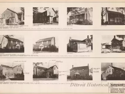 Blueprint - Garrison Buildings [Nos. 108, 109, 110],
Historic Fort Wayne Restoration Project