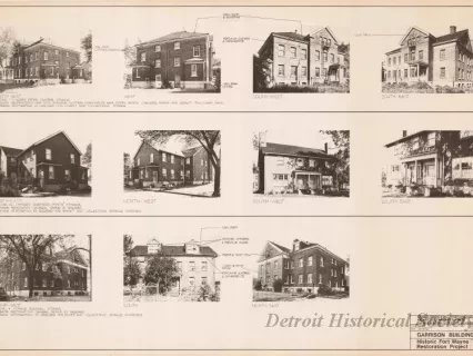 Blueprint - Garrison Buildings [Nos. 112, 114, 117],
Historic Fort Wayne Restoration Project
