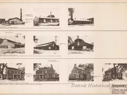 Blueprint - Garrison Buildings [Nos. 201, 219, 222],
Historic Fort Wayne Restoration Project