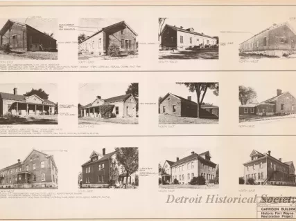 Blueprint - Garrison Buildings [Nos. 202, 205, 207],
Historic Fort Wayne Restoration Project