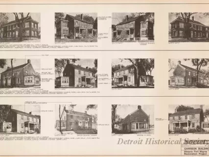 Blueprint - Garrison Buildings [Nos. 210, 211, 212],
Historic Fort Wayne Restoration Project