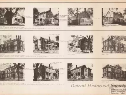 Blueprint - Garrison Buildings [Nos. 213, 214, 215],
Historic Fort Wayne Restoration Project