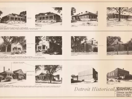 Blueprint - Garrison Buildings [Nos. 302, 303, 312],
Historic Fort Wayne Restoration Project