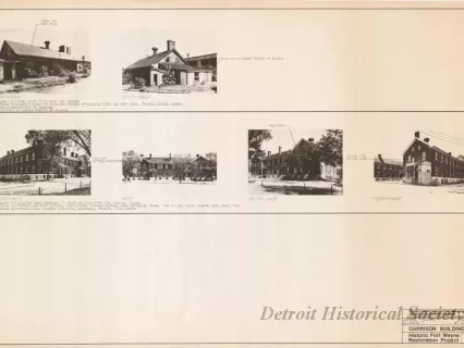 Blueprint - Garrison Buildings [Nos. 313 and 314],
Historic Fort Wayne Restoration Project