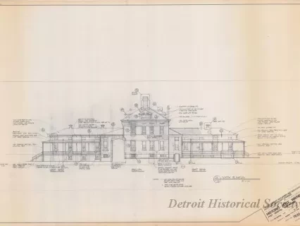 Blueprint - Historic Fort Wayne,
Post Hospital Restoration