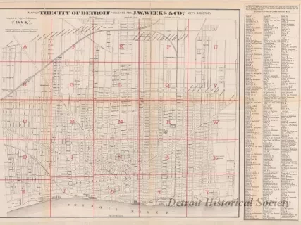 Map - Map of the City of Detroit