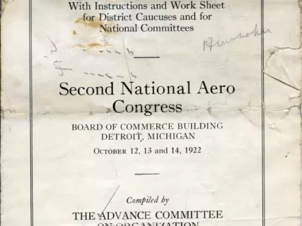 Program - Information for Delegates, With Instructions and Work Sheet for District Caucuses and for National Committees.