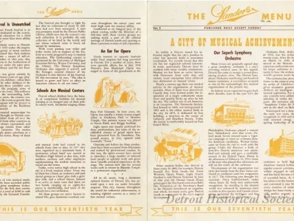 Menu - The Sanders Menu, Vol. 2, No. 23