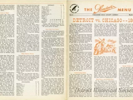 Menu - The Sanders Menu, Vol. 2, World's Series Number