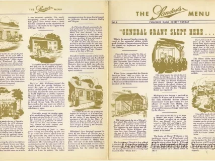 Menu - The Sanders Menu, Vol. 3, No. 13
