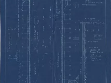 Blueprint - Plans for Engineer Dock at Fort Wayne