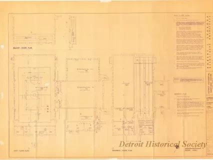 Blueprint - Detroit Residential Manpower Center, Fort Wayne
[Building No 312]
