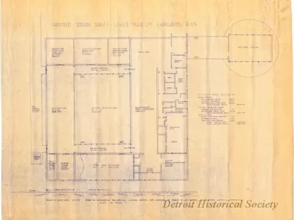 Blueprint - Proposed Dossin Great Lake Museum Expansion Plan