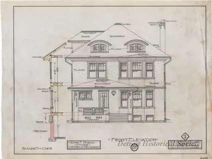 Drawing, Architectural - Front Elevation