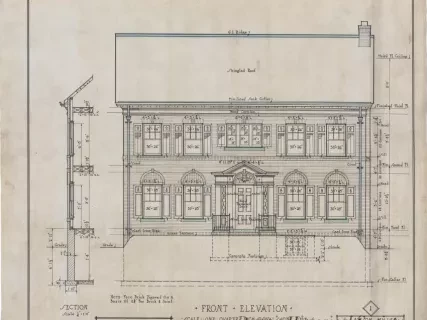 Drawing, Architectural - Front Elevation