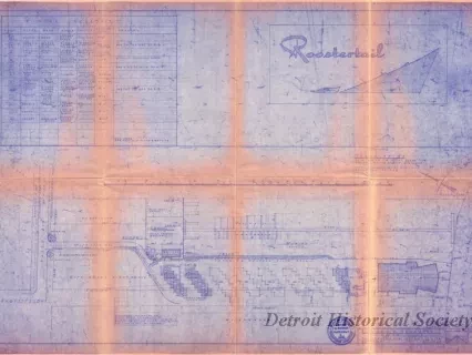 Blueprint - Site Plan of the Roostertail Club