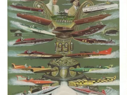 Poster - 75th Anniversary - Detroit APBA Gold Cup