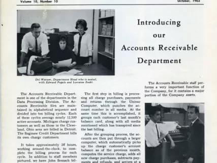 Newsletter - WE Winkelman Employees, vol. 10, no. 10
October, 1962