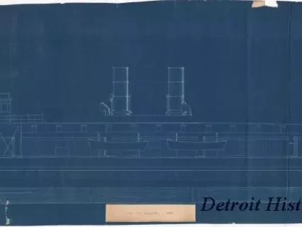 Blueprint - Str. St. Ignace, 1888