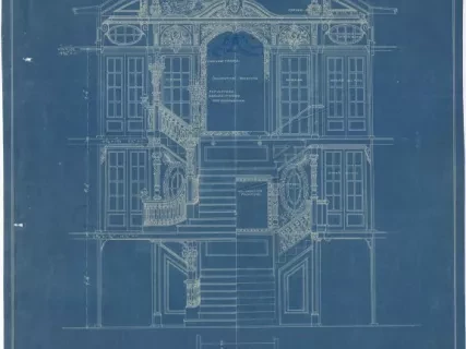 Blueprint - Main Saloon, Str. "City of Detroit"