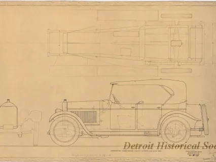 Drawing, Technical - Six Cylinder Single Sleeve Argyll