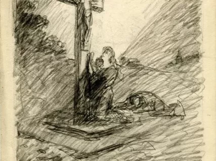 Drawing - The Wayside Shrine