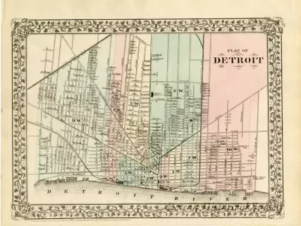 Map - Plan of Detroit