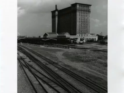 Print, Photographic - Michigan Central Train Depot, S.E. Exterior