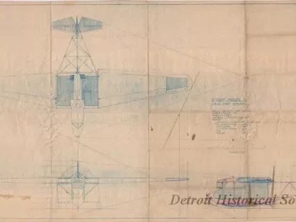 Blueprint - Stout Model 11,
2 Place Cabin Monoplane