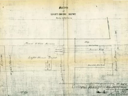 Plan, Site - Sketch of Light House Depot