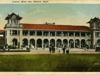 Postcard - Casino, Belle Isle, Detroit, Mich.