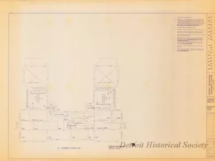 Blueprint - Detroit Residential Manpower Center
Fort Wayne, Detroit, Michigan