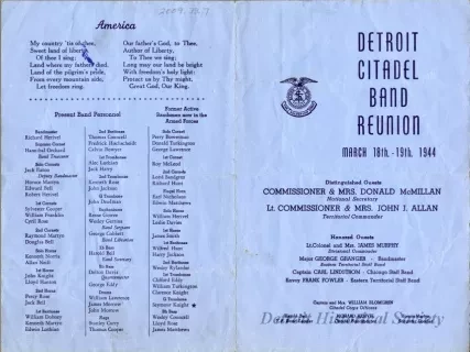 Program, Concert
