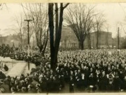 Print, Photographic - Ceremony of "Turning the Sod" of the New Masonic Temple
