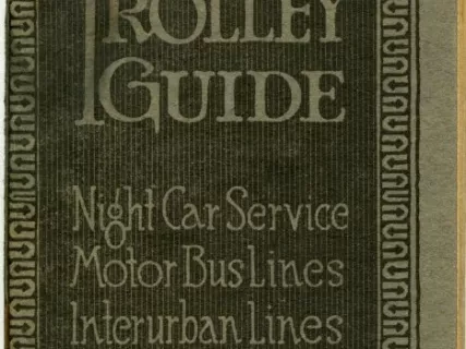 Booklet - Detroit Trolley Guide, Night Car Service, Motor Bus Lines, Interurban Lines, Calendar 1925-1926, Health Hints
