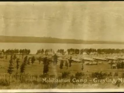 Print, Photographic - Mobilization Camp - Grayling Mich.