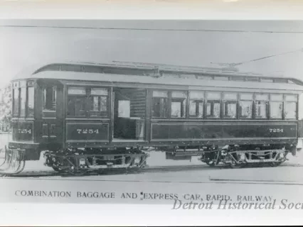 Print, Photographic - Combination Baggage and Express Car, Rapid Railway