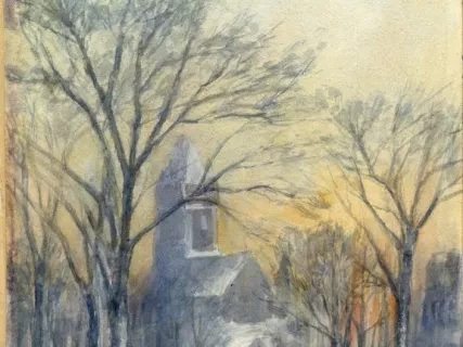 Painting - A Cold Day in Grand Circus Park