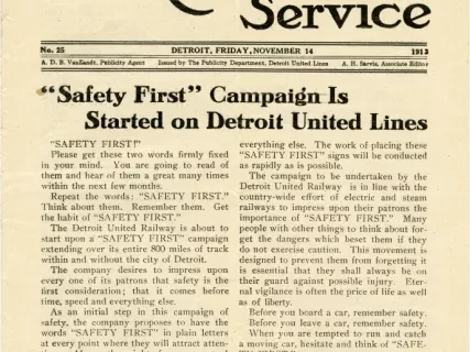 Newsletter - Electric Railway Service, No. 25