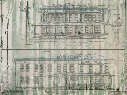 Drawing, Architectural - Dix Ave. Elevation,
Waterman St. Elevation