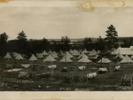 Print, Photographic - First Battalion Mich. Field Artillery