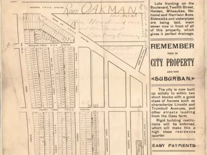 Poster - Hamlin & Fordyce's Excelsior Subdivision