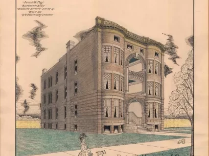 Drawing - James D. May Apartment Bldg.