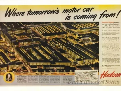 Poster - Where Tomorrow's Motor Car is Coming From!