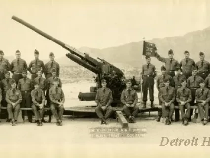 Print, Photographic - HQ. Btry. 717th A.A.A. Gun Bn.